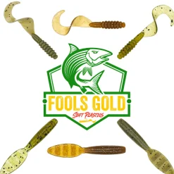 Fools Gold Jig Head O'io Soft Baits (Paddle & Curly Tails)