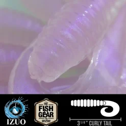 Hawaiian Angler 3'' Curly Tail Grubs