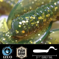 Hawaiian Angler 3.25'' Curly Tail Grubs