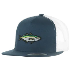 HFG - Akule Navy/White Snapback Flat Bill Trucker Hat