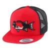HFG - California Sheephead Red/Black Snapback Flat Bill Trucker Hat