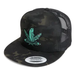 HFG - Green Fish Emb MultiCam® Black Flatbill Snapback