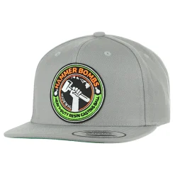 HFG - HammerBombs® Silver Flat Bill Snapback Hat