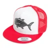 HFG - JDM Ulua Red/White Flat Bill Snapback Trucker Hat