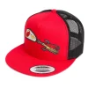 HFG - Mark White Lures Red/Black Snapback Flat Bill Trucker Hat