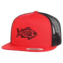 HFG - Menpachi Red/Black Snapback Flat Bill Trucker Hat