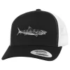 HFG - Oio (Bonefish) Black/White Snapback Classic Trucker Hat