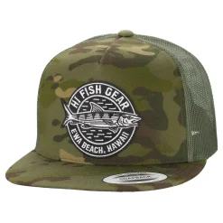 HFG - Oio Patch Tropic/Green Multicam® Snapback Flatbill Trucker Hat