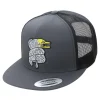 HFG - Pusshead Puhi Charcoal/Black Flatbill Trucker Hat
