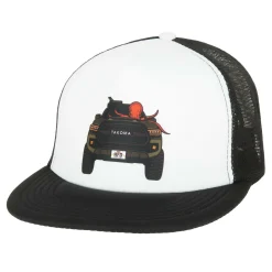 HFG - TAKOMA Black & White Flatbill Trucker Hat