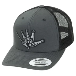 HFG - Throw Da Shaka Charcoal/Black Classic Snapback Trucker