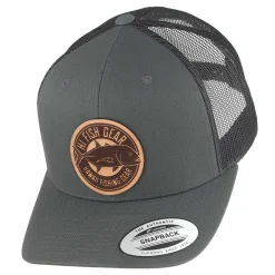 HFG - Ulua Leather Charcoal/Black Classic Snapback Trucker