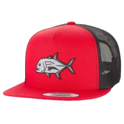 HFG - Ulua Red/Black Snapback Flat Bill Trucker Hat