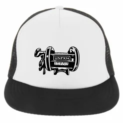 HFG - UNFKN Reel Black / White Flatbill Trucker Hat
