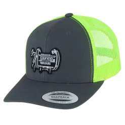 HFG - UNFKN Reel Charcoal/Neon Green Classic Trucker Hat