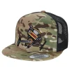 HFG - UNFKN Reel Spinner Multicam® Green/Black Snapback Flatbill Trucker Hat
