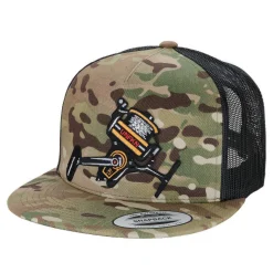 HFG - UNFKN Reel Spinner Multicam® Green/Black Snapback Flatbill Trucker Hat