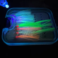 4in Double-Sided Glow Fly Box With Lanyard And UV Keychain